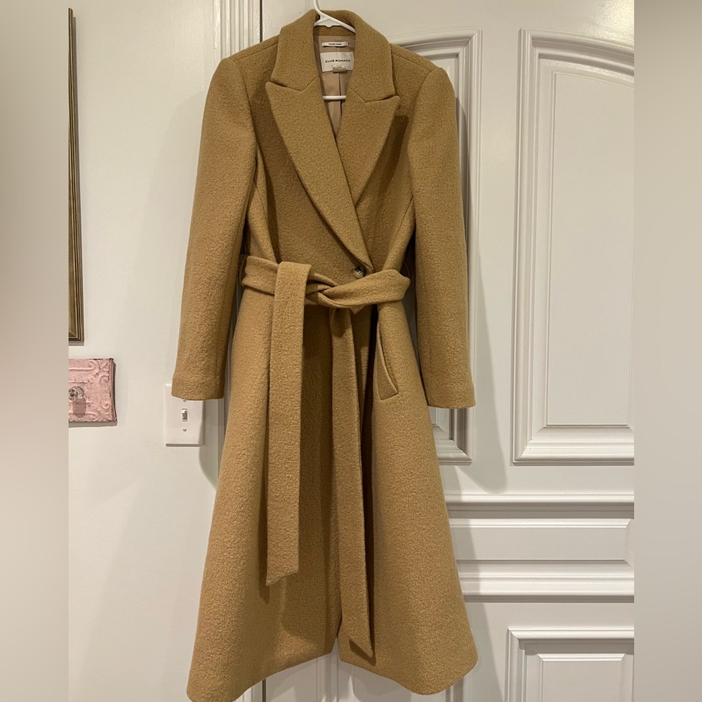 Club Monaco Beige Wool Coat